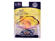 1953 Volkswagen Beetle Deluxe USA Model "The Slug Bug" Blue Metallic with White Sides Limited Edition to 5566 pieces Worldwide 1/64 Diecast Model Car by M2 Machines image 3