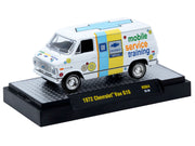 1972 Chevrolet G10 Van "Chevrolet Mobile Service Training" White with Graphics Limited Edition to 4400 pieces Worldwide 1/64 Diecast Model Car by M2 Machines image 2