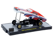 1969 Ford Mustang Funny Car "NHRA 75 Years" Red and White with Graphics Limited Edition to 3740 pieces Worldwide 1/64 Diecast Model Car by M2 Machines image 2