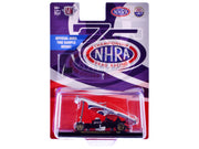 1969 Ford Mustang Funny Car "NHRA 75 Years" Red and White with Graphics Limited Edition to 3740 pieces Worldwide 1/64 Diecast Model Car by M2 Machines image 3