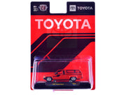 1985 Toyota SR5 Pickup Truck with Camper Shell Red with Black Stripes Limited Edition to 19844 pieces Worldwide 1/64 Diecast Model Car by M2 Machines image 3
