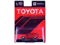 1985 Toyota SR5 Pickup Truck with Camper Shell Red with Black Stripes Limited Edition to 19844 pieces Worldwide 1/64 Diecast Model Car by M2 Machines image 3