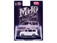 1995 Chevrolet Astro Van "Slow & Low" White Limited Edition to 6720 pieces Worldwide 1/64 Diecast Model Car by M2 Machines image 3