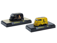 1960 Volkswagen Delivery Van Black with Graphics and 1960 Volkswagen Delivery Van Gold Metallic with Graphics "2026 Year Of The Horse" Set of 2 pieces Limited Edition to 2026 pieces Worldwide 1/64 Diecast Model Cars by M image 3