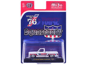 1976 Chevrolet Silverado Bonanza-10 Pickup Truck "Spirit of '76" White with Blue and Red Graphics Limited Edition to 12100 pieces Worldwide 1/64 Diecast Model Car by M2 Machines image 3