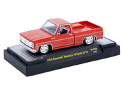 1976 Chevrolet Silverado Bonanza-10 Pickup Truck "Spirit of '76" Red Limited Edition to 12750 pieces Worldwide 1/64 Diecast Model Car by M2 Machines image 2