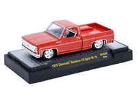 1976 Chevrolet Silverado Bonanza-10 Pickup Truck "Spirit of '76" Red Limited Edition to 12750 pieces Worldwide 1/64 Diecast Model Car by M2 Machines image 2