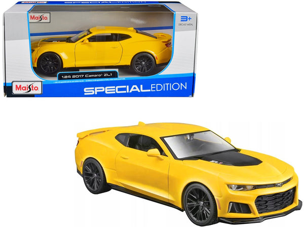 Example eligible model: 2017 Chevrolet Camaro ZL1 Yellow Metallic — Maisto 1:24. Monthly model selection varies.