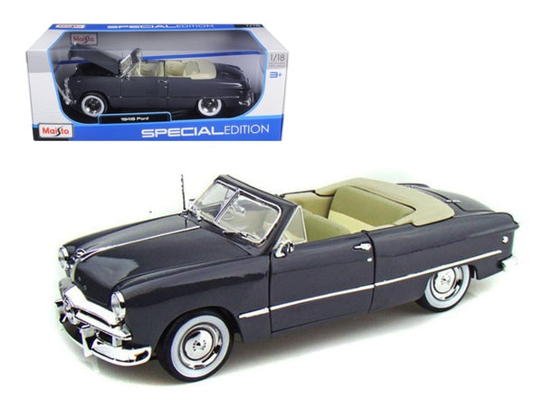 Maisto 1949 Ford Convertible gray opening hood doors trunk 1:18 31682GRY, product image 1