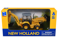 New Holland B110C Backhoe Loader Yellow Diecast Model by New Ray image 3