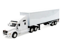 Kenworth T2000 Truck White with White Container "Transporter" Series 1/32 Diecast Model by Welly image 2