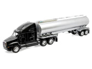 Kenworth T2000 Truck Black with Silver Tanker Trailer "Transporter" Series 1/32 Diecast Model by Welly image 2