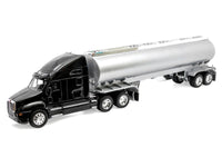 Kenworth T2000 Truck Black with Silver Tanker Trailer "Transporter" Series 1/32 Diecast Model by Welly image 2