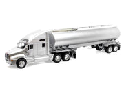Kenworth T2000 Truck Silver Metallic with Silver Tanker Trailer "Transporter" Series 1/32 Diecast Model by Welly image 2