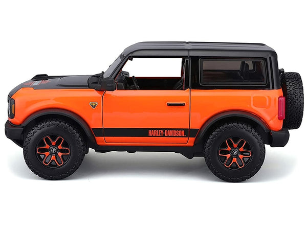 2021 Ford Bronco Badlands Harley-Davidson, orange and black, Maisto 1:24