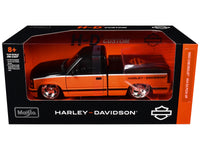 1993 Chevrolet 454 SS Harley-Davidson pickup, black and orange, Maisto 1:24, additional product photo 3