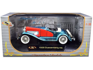 Signature Models 1935 Duesenberg SSJ Convertible blue red 1:32 32318BL, product image 1