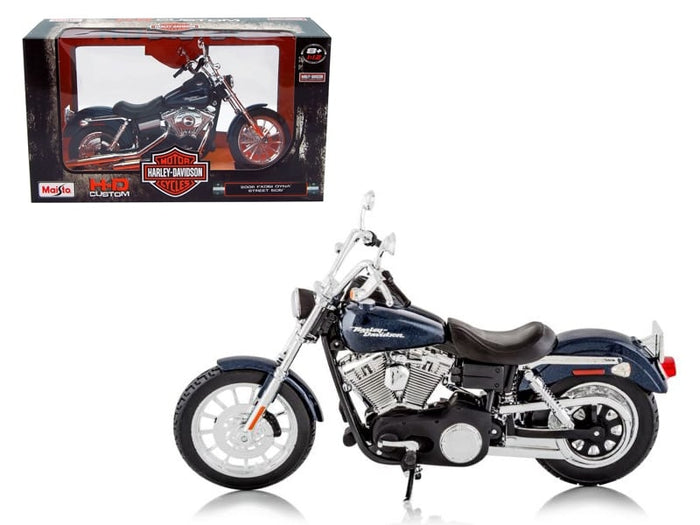 2006 Harley-Davidson FXDBI Dyna Street Bob motorcycle, Maisto 1:12