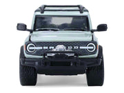 2021 Ford Bronco 4-Door Badlands Cactus Gray with Black Top and Motorcycle with Utility Trailer "Hitch & Tow" Series 33 1/64 Diecast Model Cars by Greenlight image 4