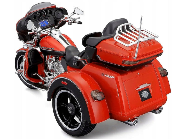 2021 Harley Davidson CVO Tri Glide Motorcycle Orange "H-D Custom" 1/12 Diecast Model by Maisto image 2