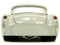 1957 Chevrolet Corvette Beige with Pink Interior with Bugs Bunny Figure "Looney Tunes" "Hollywood Rides" Series 1/24 Diecast Model Car by Jada image 4