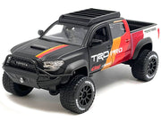 2023 Toyota Tacoma TRD PRO Off Road Pickup Truck Matt Black with Graphics and Roofrack "Maisto Design" Series 1/27 Diecast Model Car by Maisto image 3
