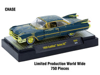 "Auto-Thentics" 6 piece Set Release 107 IN DISPLAY CASES Limited Edition 1/64 Diecast Model Cars by M2 Machines image 2