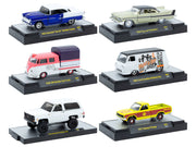 "Auto-Thentics" 6 piece Set Release 99 IN DISPLAY CASES Limited Edition 1/64 Diecast Model Cars by M2 Machines image 2