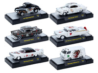 "Auto-Thentics" 6 piece Set Release S154 IN DISPLAY CASES Limited Edition 1/64 Diecast Model Cars by M2 Machines
