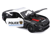 2015 Ford Mustang GT 5.0 "Police" Black and White "Authority" Series 1/24 Diecast Model Car by Maisto image 2