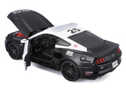 2015 Ford Mustang GT 5.0 "Police" Black and White "Authority" Series 1/24 Diecast Model Car by Maisto image 3