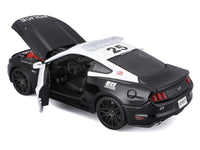 2015 Ford Mustang GT 5.0 "Police" Black and White "Authority" Series 1/24 Diecast Model Car by Maisto image 3