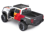 2023 Toyota Tacoma TRD PRO Off Road Pickup Truck White with Graphics and Roof Rack "Maisto Design" Series 1/27 Diecast Model Car Maisto image 3