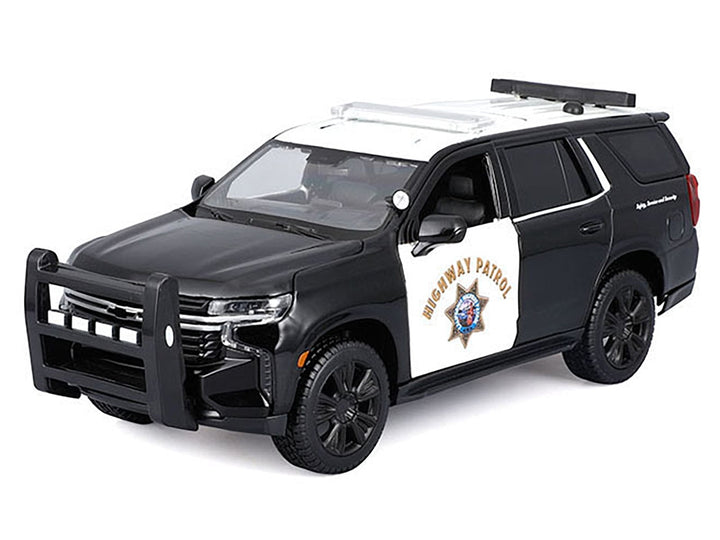2021 Chevrolet Tahoe "California Highway Patrol" Black and White "Authority" "Maisto Design" Series 1/26 Diecast Model Car by Maisto image 2