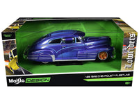 1948 Chevrolet Fleetline Lowrider Blue Metallic with Graphics "Maisto Design" Series 1/25 Diecast Model Car by Maisto image 3