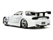 1993 Mazda RX-7 "HKS" White "The Fast and the Furious" (2001) Movie "25 Years of Fast & Furious" Series 1/32 Diecast Model Car by Jada image 5