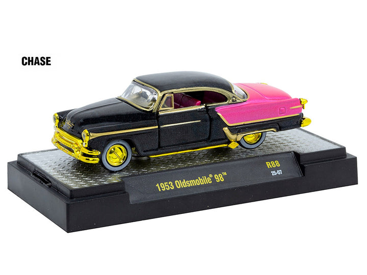 "Auto Meets" Set of 6 Cars IN DISPLAY CASES Release 88 Limited Edition 1/64 Diecast Model Cars by M2 Machines image 2