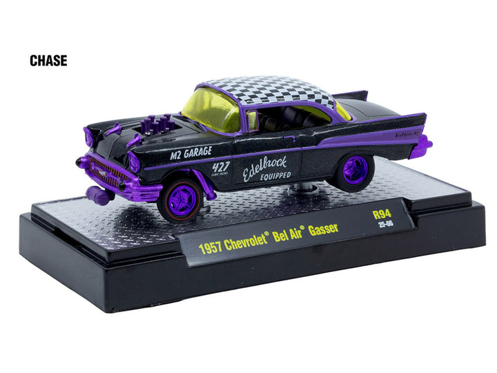 "Auto Meets" Set of 6 Cars IN DISPLAY CASES Release 94 Limited Edition 1/64 Diecast Model Cars by M2 Machines image 2