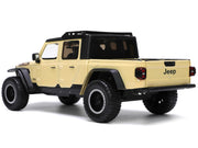 2020 Jeep Gladiator Rubicon Pickup Truck Cream with Roof Rack with Extra Wheels "Just Trucks" Series 1/24 Diecast Model Car by Jada image 2
