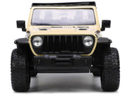 2020 Jeep Gladiator Rubicon Pickup Truck Cream with Roof Rack with Extra Wheels "Just Trucks" Series 1/24 Diecast Model Car by Jada image 5