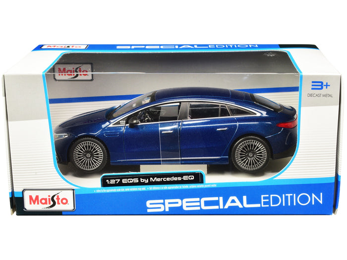 Mercedes-Benz EQS Blue Metallic "Special Edition" Series 1/27 Diecast Model Car by Maisto