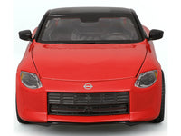 Maisto 1:24 2023 Nissan Z in red with black roof.