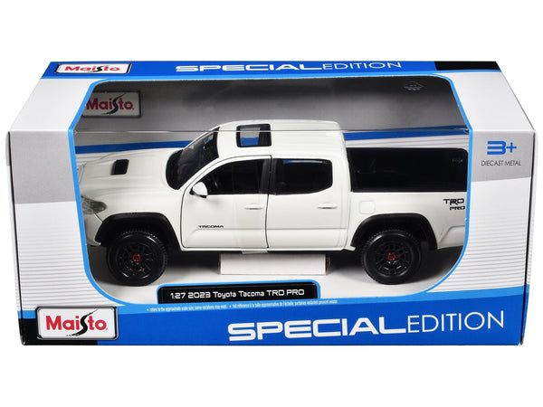 2023 Toyota Tacoma TRD PRO Pickup Truck White with Sunroof "Special Edition" Series 1/27 Diecast Model Car by Maisto image 3
