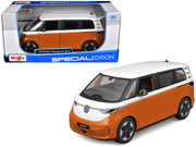 2023 Volkswagen ID. Buzz Van Orange and White "Special Edition" Series 1/24 Diecast Model Car by Maisto image 4