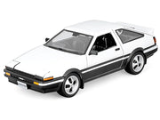 Toyota Sprinter Trueno AE86 RHD (Right Hand Drive) White with Black Stripes "Special Edition" Series 1/24 Diecast Model Car by Maisto image 2