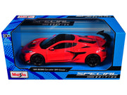 2025 Chevrolet Corvette ZR1 Coupe Red with Carbon Top "Special Edition" Series 1/24 Diecast Model Car by Maisto