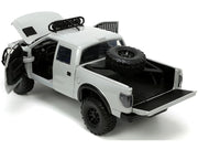 2011 Ford F-150 SVT Raptor Pickup Truck Light Gray with Extra Wheels "Just Trucks" Series 1/24 Diecast Model Car by Jada image 3