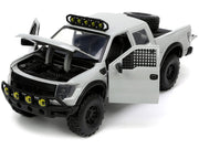 2011 Ford F-150 SVT Raptor Pickup Truck Light Gray with Extra Wheels "Just Trucks" Series 1/24 Diecast Model Car by Jada image 4