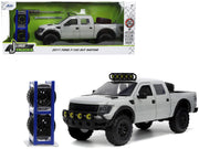 2011 Ford F-150 SVT Raptor Pickup Truck Light Gray with Extra Wheels "Just Trucks" Series 1/24 Diecast Model Car by Jada image 5