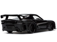 Jada 33078 black 1995 Mazda RX-7 with Black Panther figure, Marvel 1:32 diecast set